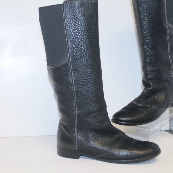 Authentic Dolce & Gabbana Tall Knee High Riding Style Boots - Picture 3 of 16